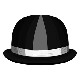 Bowler hat icon PNG Design