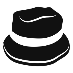 Ícone plano de chapéu de balde Desenho PNG Transparent PNG