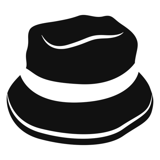 Icono plano de sombrero de cubo