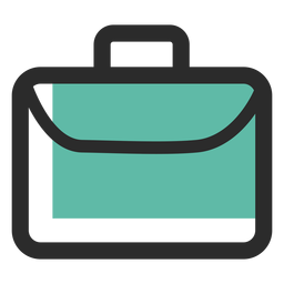 Business bag colored stroke icon PNG Design