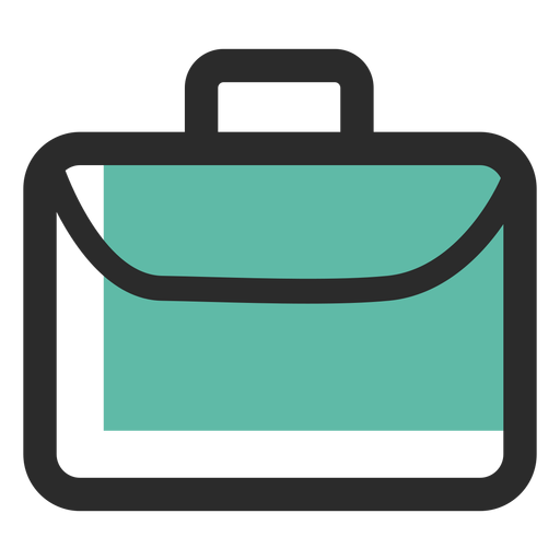 Download Business bag colored stroke icon - Transparent PNG & SVG ...