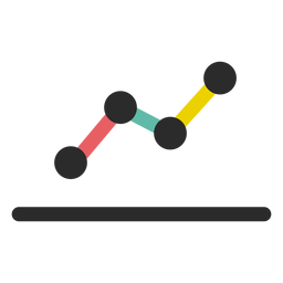 Business line graph icon Business line graph icon