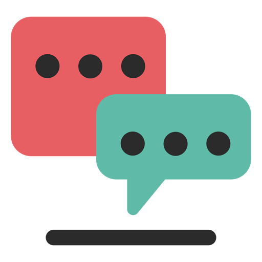 Chat communication icon PNG Design