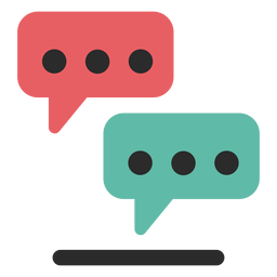 Chat support colored stroke icon PNG Design Transparent PNG