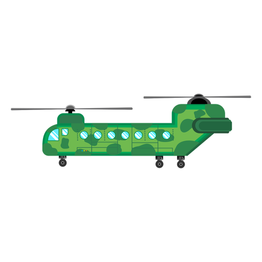 Icono de helicóptero Chinook Diseño PNG