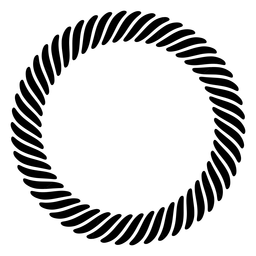 Estrutura de corda torcida em círculo Desenho PNG
