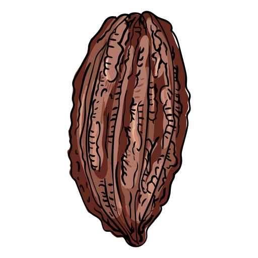 Kakaofruchtillustration PNG-Design