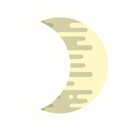 Crescent moon icon Transparent PNG
