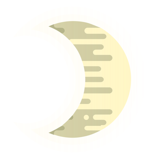 Ícone de lua crescente Desenho PNG
