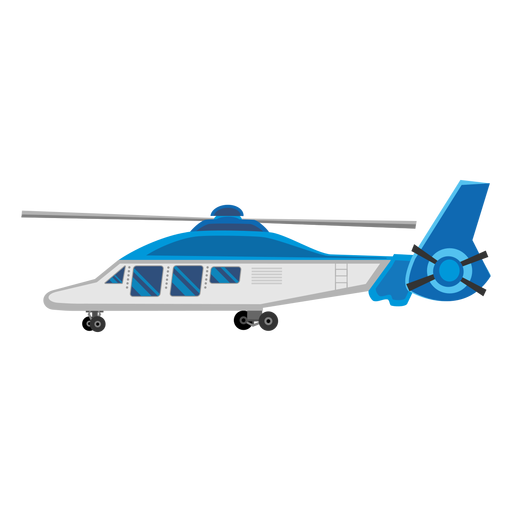 Blue helicopter icon
