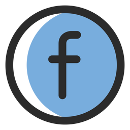 Facebook Colored Stroke Icon Transparent Png Svg Vector