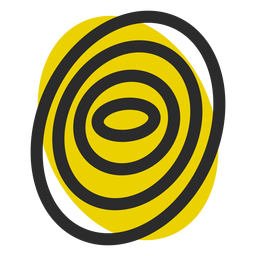 Fingerprint colored stroke icon PNG Design