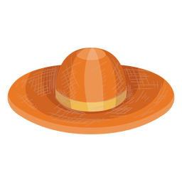 Floppy straw hat icon PNG Design