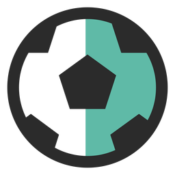 Football ball colored stroke icon Football ball colored stroke icon