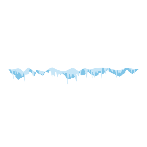 Frozen icicles cap icon PNG Design