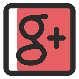 Google plus colored stroke icon