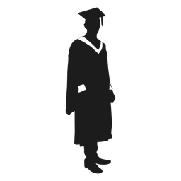 Male graduate silhouette - Transparent PNG & SVG vector file