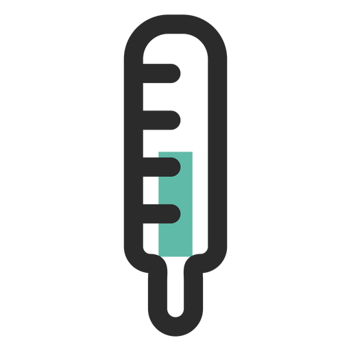Icono de trazo de color de pipeta graduada Diseño PNG
