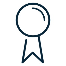Graduierungspreisbandstrichsymbol PNG-Design