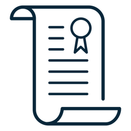 Ícone de curso de diploma de graduação Desenho PNG