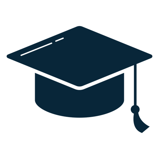 Graduation hat flat icon
