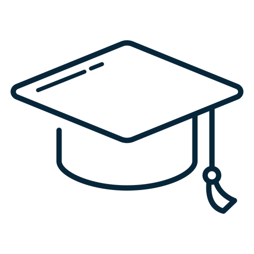 Download Graduation hat stroke icon - Transparent PNG & SVG vector file