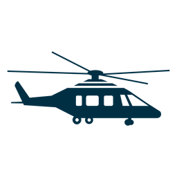 Helicopter silhouette PNG Design