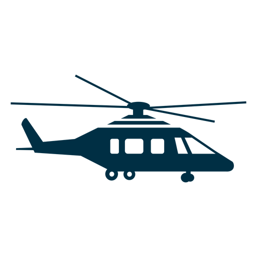 Hubschrauber Silhouette PNG-Design