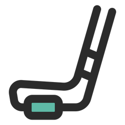 Ícone de taco de hóquei e disco Desenho PNG
