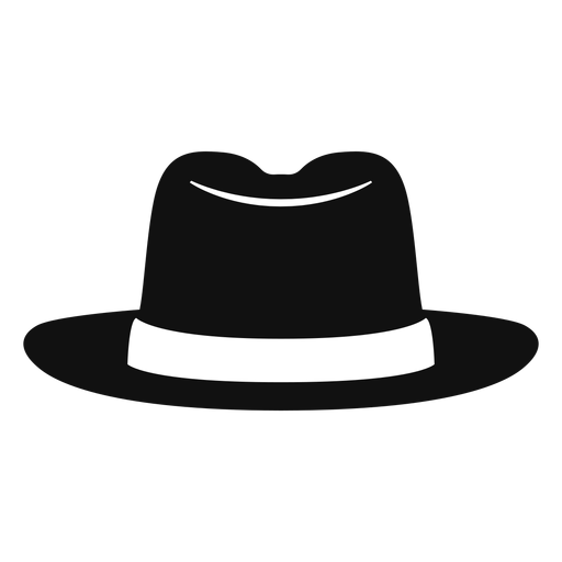 Homburg hat front view flat PNG Design