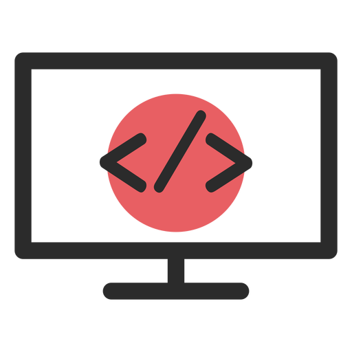 Download Html monitor colored stroke icon - Transparent PNG & SVG ...