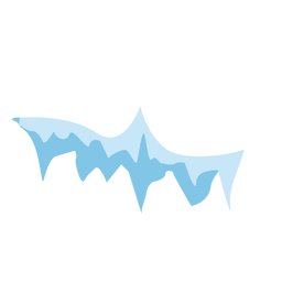 Ícone de tampa de gelo Desenho PNG