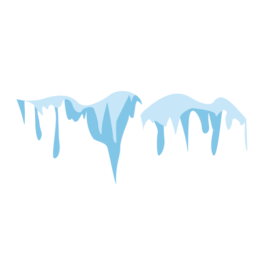 Eiszapfen Schneekappe Symbol PNG-Design