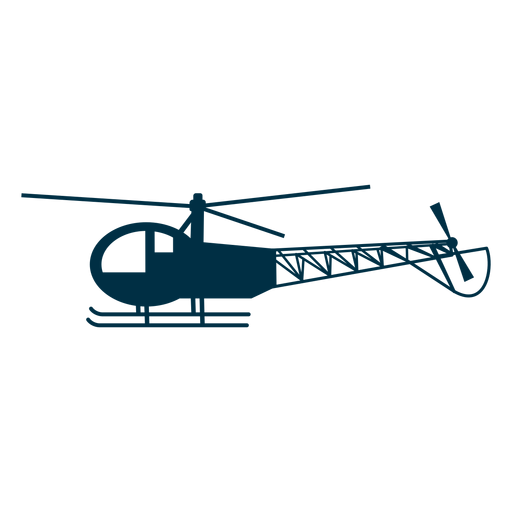 Leichte Hubschraubersilhouette PNG-Design