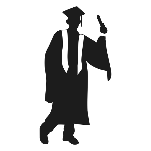 Male Graduate Silhouette Transparent Png And Svg Vector File