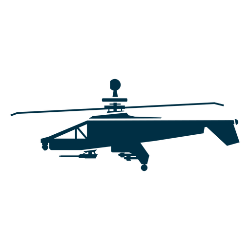 Militärhubschrauberschattenbildhubschrauberikonen PNG-Design