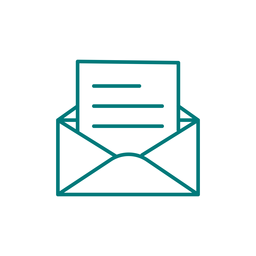 Öffnen Sie das Mail-Strich-Symbol PNG-Design