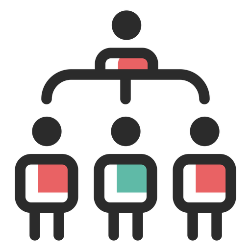 Icono de estructura organizativa Diseño PNG