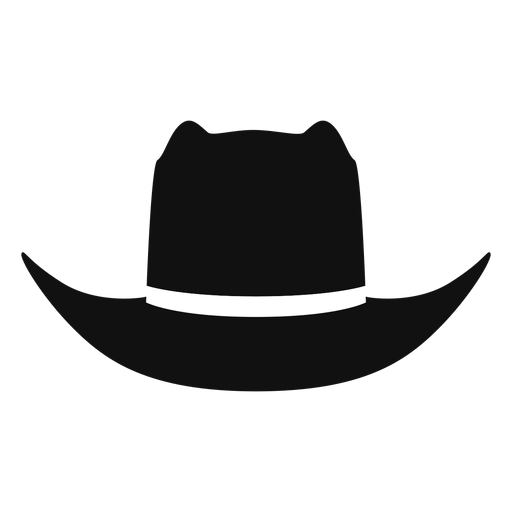 Sombrero de panamá vista frontal plano Diseño PNG