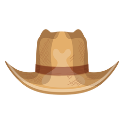Icono de vista frontal de sombrero de Panamá Diseño PNG