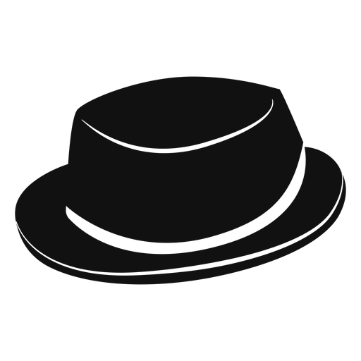 Pork pie hat flat icon Transparent PNG & SVG vector file
