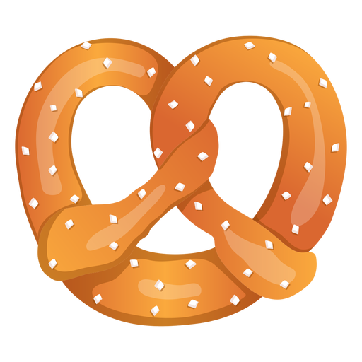 Ilustración de pretzel Diseño PNG