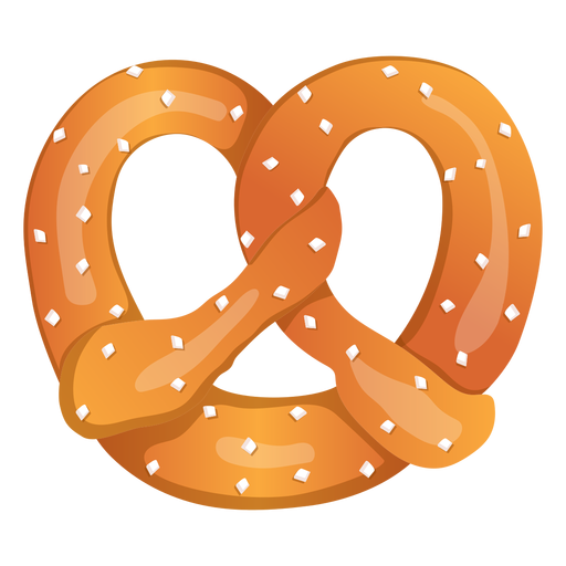 Ilustraci?n de pretzel Diseño PNG