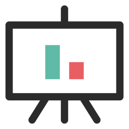 Icono de gráfico de pantalla de proyector Diseño PNG
