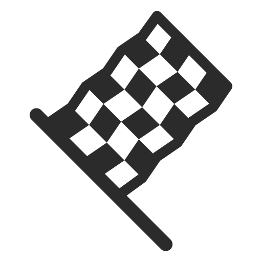 Icono de trazo de bandera de carreras Diseño PNG