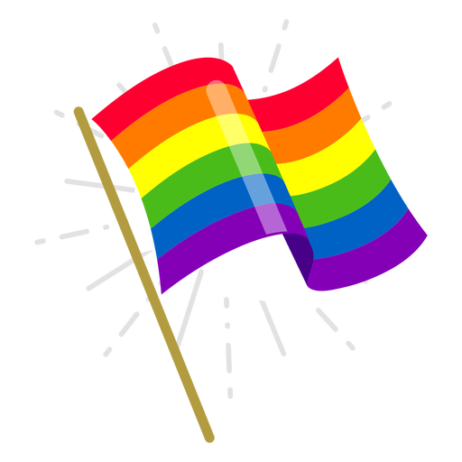 Elemento de la bandera del arco iris Diseño PNG