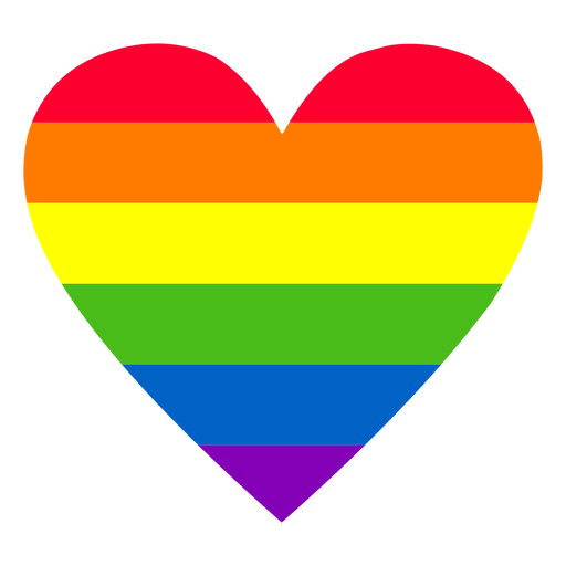 Download Rainbow heart element - Transparent PNG & SVG vector file