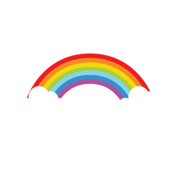 Elemento arco-íris nas nuvens Transparent PNG
