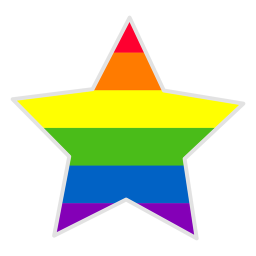 Rainbow Star Element Transparent Png Svg Vector File