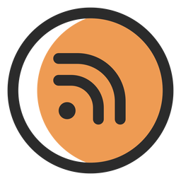 Rss colored stroke icon Rss colored stroke icon